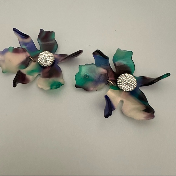 Lele Sadoughi Crystal Lily Earrings - Picture 8 of 13